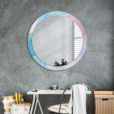 Decoratiuni perete cu oglinda Textura modernă de marmură