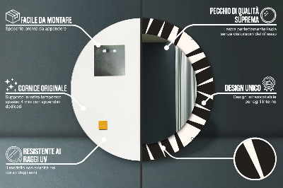 Decoratiuni perete cu oglinda Geometrie de abstractizare