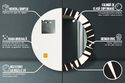 Decoratiuni perete cu oglinda Geometrie de abstractizare