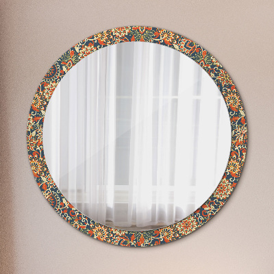 Oglinda rotunda imprimata Ilustrație pentru anul florii