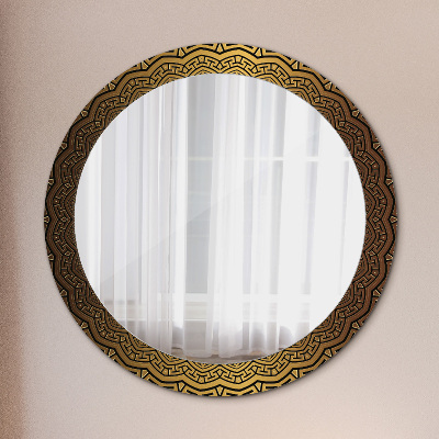 Oglinda cu decor rotunda Ornament grecesc