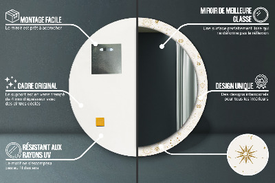 Decoratiuni perete cu oglinda Model ezoteric mistic