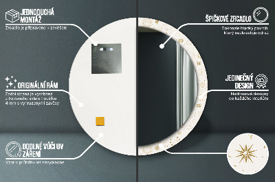 Decoratiuni perete cu oglinda Model ezoteric mistic