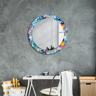 Decoratiuni perete cu oglinda Spini colorați