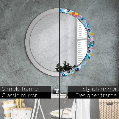 Decoratiuni perete cu oglinda Spini colorați
