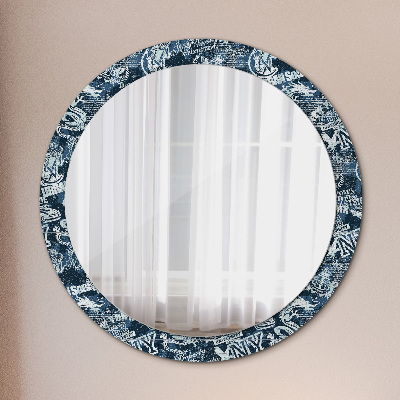 Oglinda cu decor rotunda Colaj