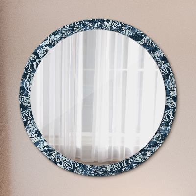 Oglinda cu decor rotunda Colaj