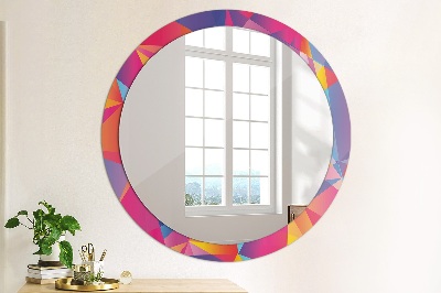 Oglinda cu decor rotunda Compoziție geometrică