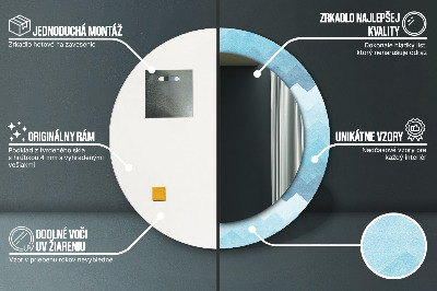 Oglinda rotunda imprimata Modelul cizmarului