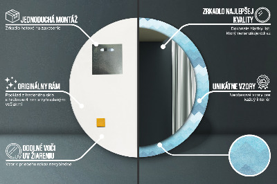 Oglinda rotunda imprimata Modelul cizmarului