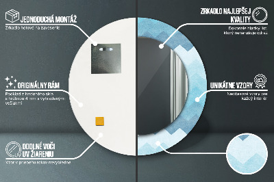 Oglinda rotunda imprimata Modelul cizmarului