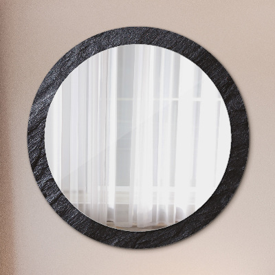 Oglinda rotunda imprimata Piatră neagră