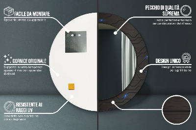 Oglinda rotunda imprimata Rezumat futurist