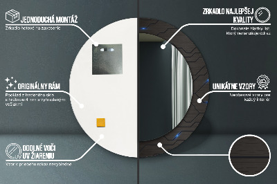 Oglinda rotunda imprimata Rezumat futurist