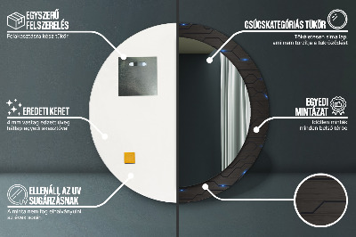 Oglinda rotunda imprimata Rezumat futurist