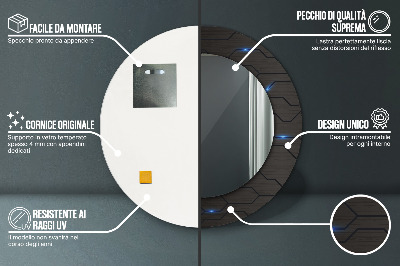 Oglinda rotunda imprimata Rezumat futurist