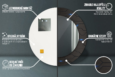 Oglinda rotunda imprimata Rezumat futurist