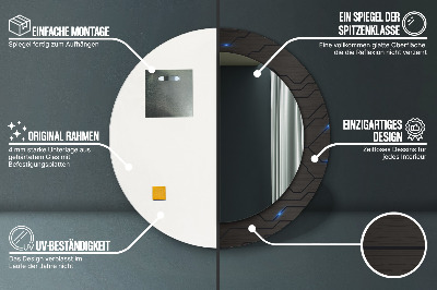 Oglinda rotunda imprimata Rezumat futurist