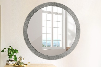 Oglinda cu decor rotunda Textura concretă