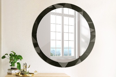 Decoratiuni perete cu oglinda Negru abstract