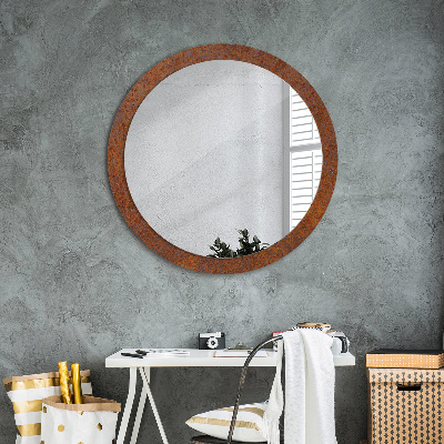 Oglinda cu decor rotunda Metal ruginit
