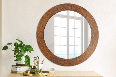 Oglinda cu decor rotunda Metal ruginit