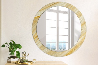 Oglinda cu decor rotunda Rezumat de aur