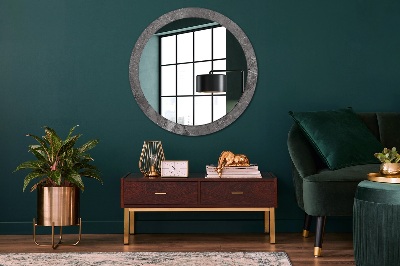 Oglinda cu decor rotunda Marmură rustică
