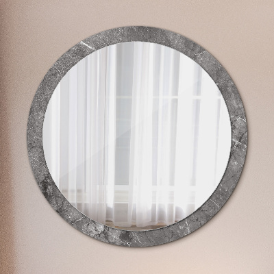 Oglinda cu decor rotunda Marmură rustică