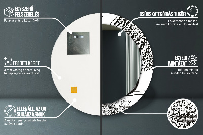 Oglinda rotunda imprimata Model de graffiti