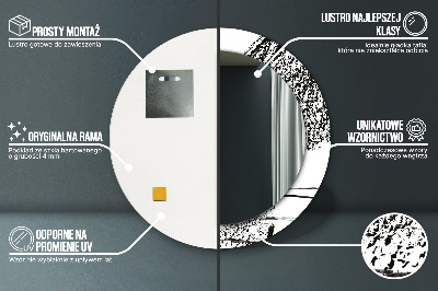 Oglinda rotunda imprimata Model de graffiti