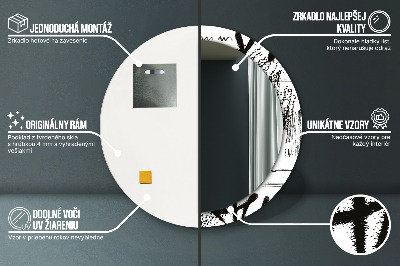 Oglinda rotunda imprimata Model de graffiti