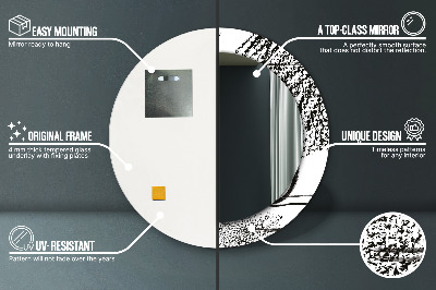 Oglinda rotunda imprimata Model de graffiti