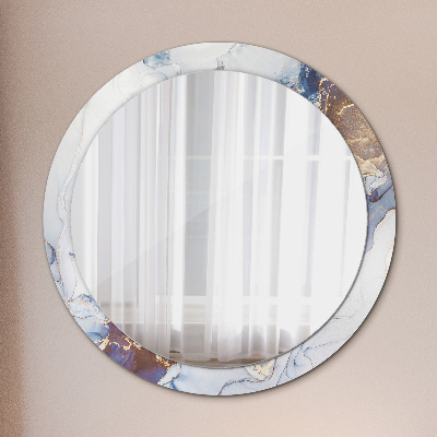 Oglinda cu decor rotunda Artă lichidă abstractă
