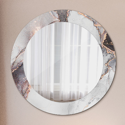 Oglinda cu decor rotunda Fluid abstract