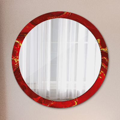 Decoratiuni perete cu oglinda Marmură roșie