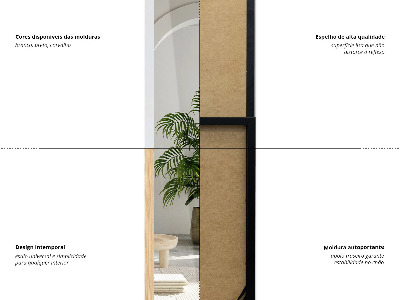 Oglindă de podea cu ramă albă 36x156 cm