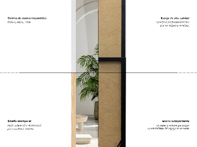 Oglindă în picioare cu ramă de culoarea stejarului 36x156 cm