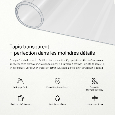 Protectie birou transparentă