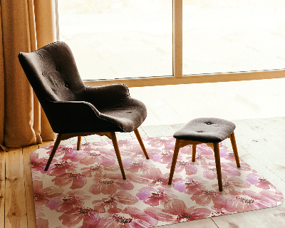 Protectie podea scaun Flori colorate de acuarelă