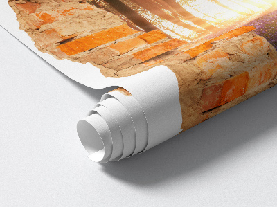 Sticker perete gaură 3D 85x100 Descoperire în pădure