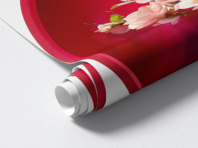 Sticker 3D modern 67x100 Flori într-o vază