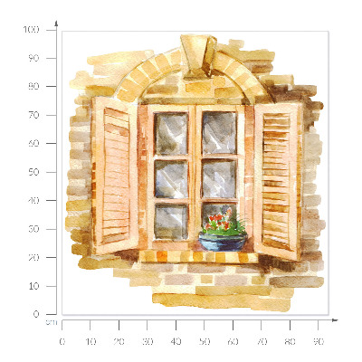 Fereastră falsă 3D 93x100 Fereastră idilică