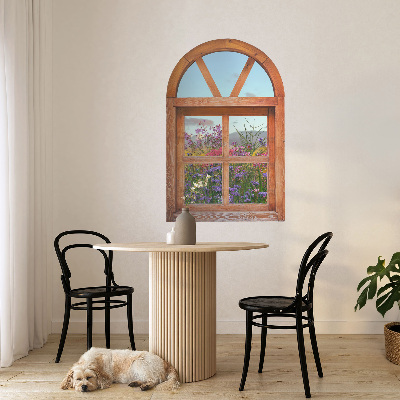 Fereastră falsă 3D 65x100 Fereastra cu flori