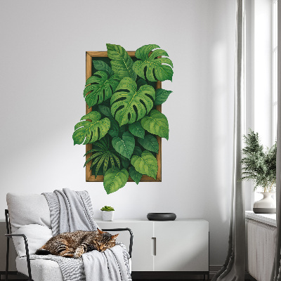 Sticker 3D modern 67x100 Oază tropicală