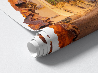 Sticker perete gaură 3D 83x100 Lumini de noapte