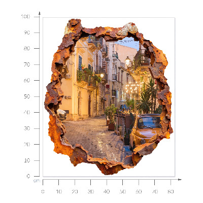 Sticker perete gaură 3D 83x100 Lumini de noapte