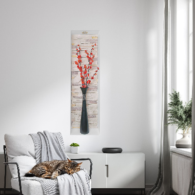 Sticker 3D modern 29x100 Flori și pietre