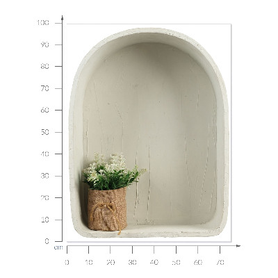 Sticker 3D modern 75x100 Buchet de iută