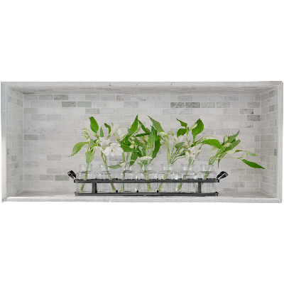 Sticker 3D modern 100x43 Flori în vaze